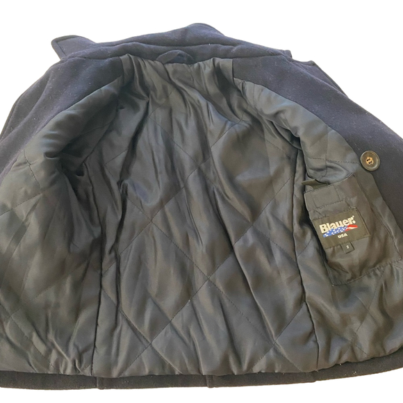 BLAUER USA boys or girls double breasted peacoat NWT - Picture 8 of 10